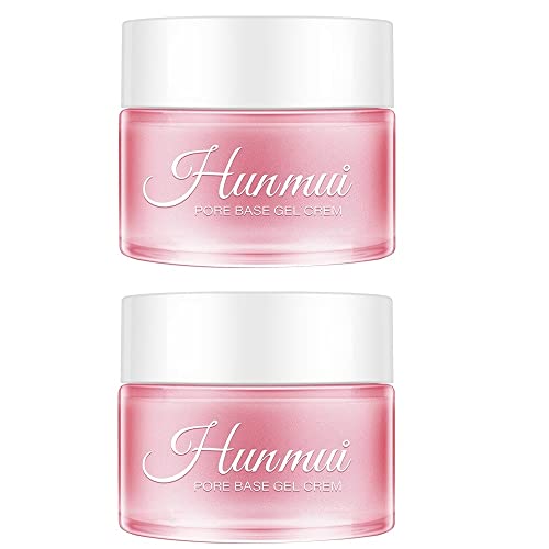 Hunmui Face primer pore base gel creamï¼ŒMagical perfecting base face primer under foundation Anti-Aging WrinklesShrink Pore Remove Fine LinesExfoliatingï¼ŒAnti-Oxidation(2PC)