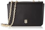 Tommy Hilfiger Damen Zeitlose Kette Crossover Tasche, Schwarz