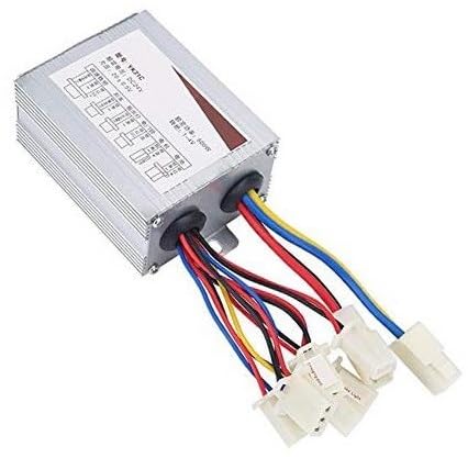 Clynex Terminal de Conector de batería de Scooter de Motor eléctrico de 24 V, Controlador de escobillas, Caja de Control de Motor de escobillas de Bicicleta eléctrica de 500 W Controlador de Patinete