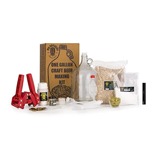 MyBrewery's Belgian Wit Beer Brewing kit with Reusable Glass Fermenter, Brew Equipment, Ingredients (Malted Barley, Hops, Yeast) Perfect for Brewing Craft Beer at Home