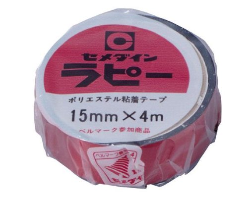 セメダイン 掲示・装飾テープ ラピー 15mm&times;4m 銀 TP-262 / 30セット