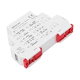 SIXRUN Multifunktions-Zeitrelais mit LED-Anzeige, 0,1 S Bis 10 Tage, Einstellbare Verzögerung, AC, DC, 12 V, 240 V, 16 A, Zeitrelais für Industrielle DIN-Schienensteuerung