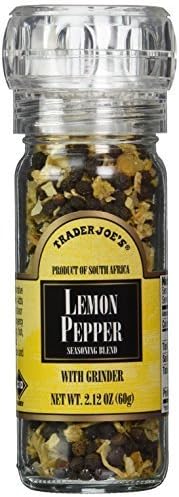Trader Joe's Lemon Pepper Seasoning Blend with a Built in Grinder by Trader Joe's