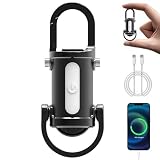 Micacorn Mini Torcia Portachiavi 1200LM, Super Luminosa Portachiavi Luce USB Ricaricabile Impermeabile, con Power Bank e 3 Modalità, per Esterni, Campeggio, Escursionismo
