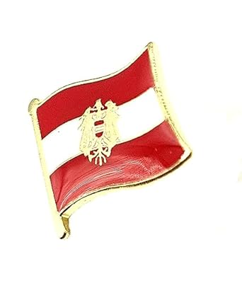 Insignia de bandera de Austria, Austria, Austria, Europa, escudo de armas de metal esmaltado, Metal | Ya disponible en tu tienda friki favorita! En mundofriki.es!