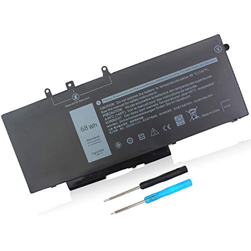 68Wh GJKNX Battery Replacement Dell Latitude 5480 Laptop Battery for Latitude 5580 5280 5488 5590 5591 5490 5491 5495 E5480 E5580 E5490 E5590 Precision 15 3520 3530 GD1JP DY9NT 5YHR4 451-BBZG.