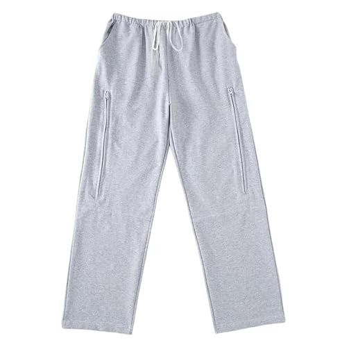 LSRFXF Pantalones de Paciente Ropa de Cuidado, Pantalones de Catéter para Hombres y Mujeres, Ropa Interior de Incontinencia, Sujetador de Bolsa de Pierna de Catéter para Cistostomía, Gris