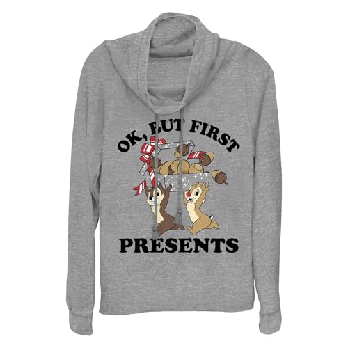 Disney Chip & Dale pull col bénitier manches longues pour femme