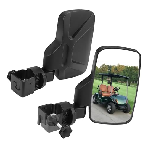 Vitres de rétroviseur pour voiturettes de golf de 2,5 à 3,2 cm Lot de 2 incassables