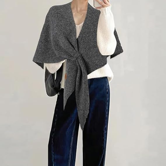 Wideous Curetoaway Women's Solid Color Scarf Shawl,Women's Spring and Summer All-Match Triangle Scarf for Daily Wear2