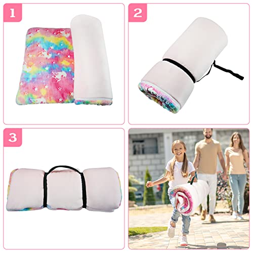 Large Sleeping Bag For Kids Glow In The Dark Slumber Bag For Girls And Boys, Toddler Nap Mats 62" X 28" Soft, Warm, Plush Sleeping Bags, Perfect For Sleepover, Daycare, Preschool, Kindergarten Unicorn #TOP6