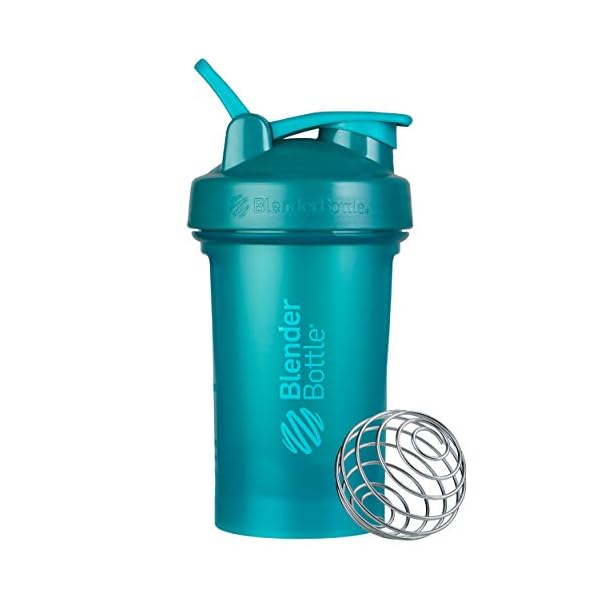 Blender Bottle Classic V2 Shaker-Flasche, perfekt für Protein-Shakes und Pre Workout, 590 ml, Blaugrün