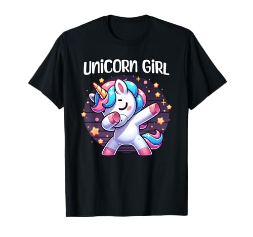 Dabbing Unicorn Girl T-Shirt