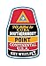 Vagabond Heart Key West Sticker - Southernmost Point Marker Sticker - Waterproof Weatherproof Decal for Laptop Water Bottle Car Bumper - Durable Florida Keys Travel Souvenir - UV Fade Resistant - 3"