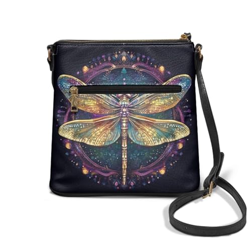 Image of Leather Women Crossbody Hobo Bag Satchel Purse Handbag with Adjustable Shoulder Strap and Zipper Pockets