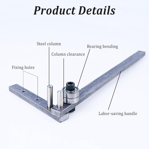Dobladora de barras de acero ideal para proyectos de herrería y reformas de aluminio 3