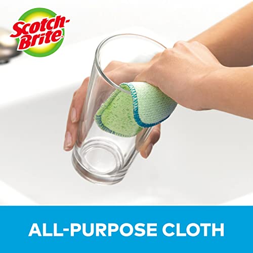 Image of Scotch-Brite Dobie Sponge Cloths | Scrub & Wipe | Non-Scratch | Absorbent | 2 Pack