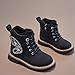 Girls Ankle Boots Waterproof High Top Thick Leather Lace Up Boot Fashion Thick Soft Flat Fashion Shoe