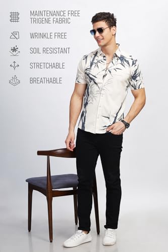 Image of BULLMER Trendy Regular Fit Printed Causal Shirt for Men
