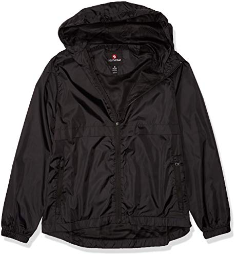 Southpole Colorblock Water Resistance Windbreaker Hooded Jacket, Black (New), X-Large (9005-5121)