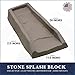 2-Pack Decorative Downspout Natural Stone Texture Splash Block Rain Gutter Drain Extender
