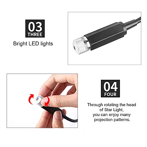 Fiacvrs Luce notturna con proiettore a stella