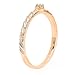 Imagen de Dazzlingrock Collection Anillo de compromiso de oro macizo de 10 quilates con diamante blanco redondo de 0