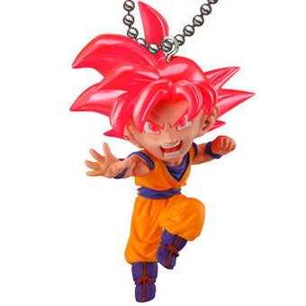 Gashapon DRAGON BALL SUPER UDM BURST 27 super saiyan god Son Goku with keychain capsule toy