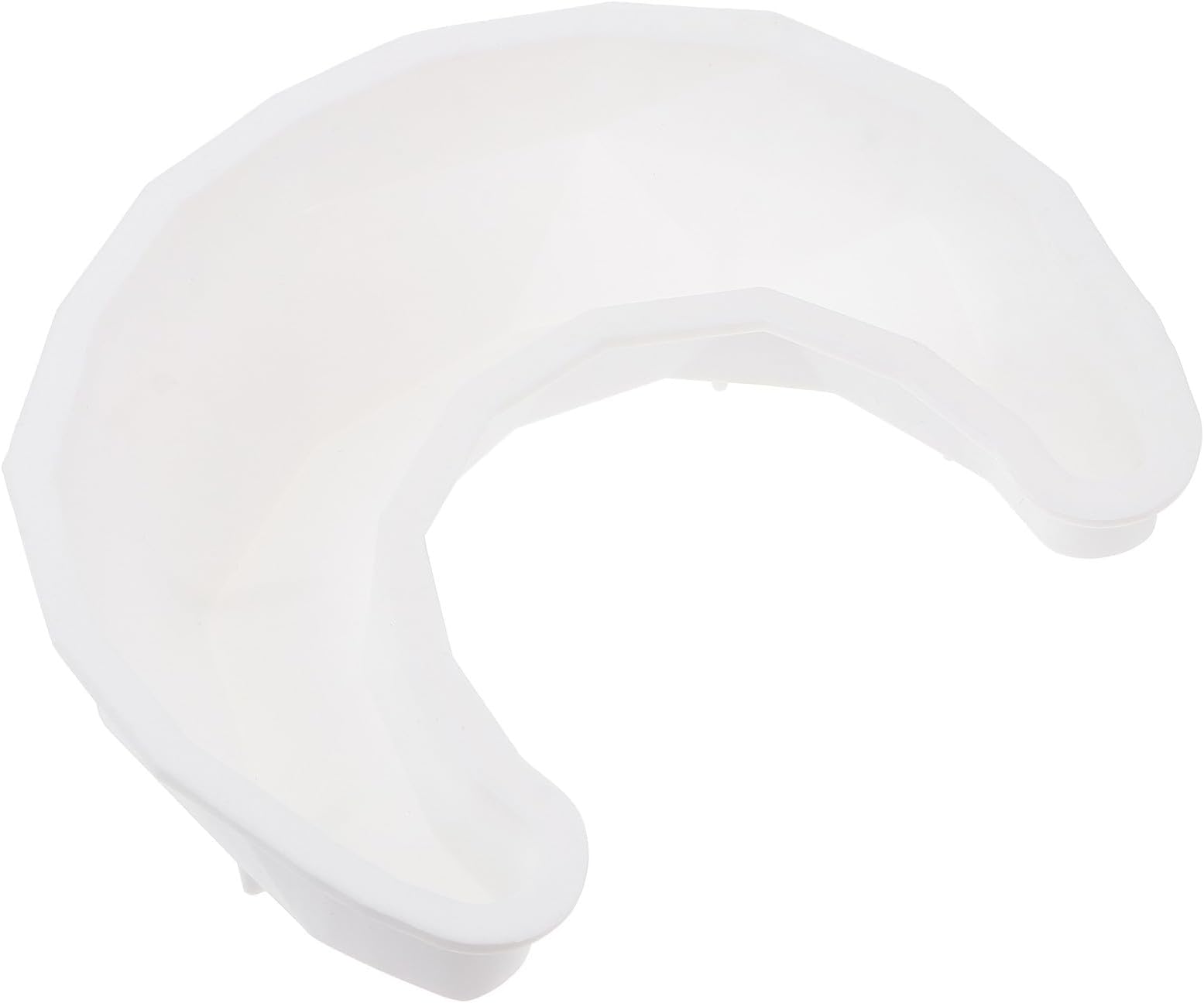 Healeved Shape Mousse Cake Mold Silicone Baking Pan Large Moon Crescent Dessert Mold White Non-Stick Silicone Cake Baking Tool for Home and Kitchen