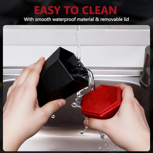 Image of Car Trash Can with Lid - 2-Pack, Interior Accessories for Vehicles, Leakproof Garbage Can with 30 Detachable Trash Bags, Multipurpose Organizers and Storage Solutions for Home and Office