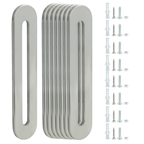 Unlorspy 8Pcs Adjustable Flat Mending Plate 90mm/3.54 Inch, Silver