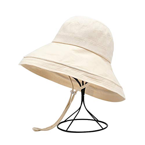 Chapeau de plage pliable BeFur à large bord pour femme