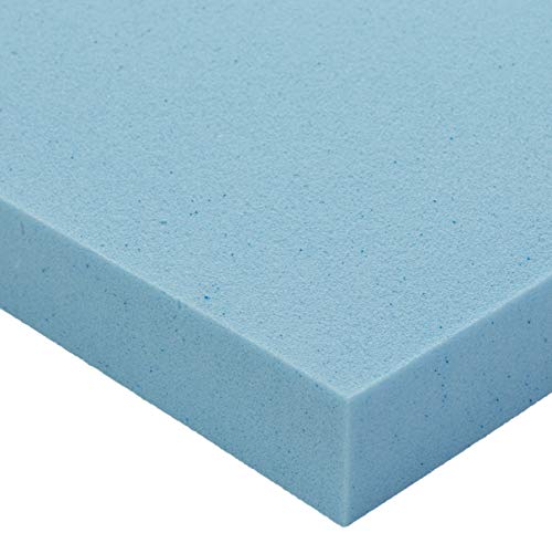 Image of Amazon Basics King Cooling Gel-Infused Memory Foam Mattress Topper, CertiPUR-US Certified, 3 inches, Blue