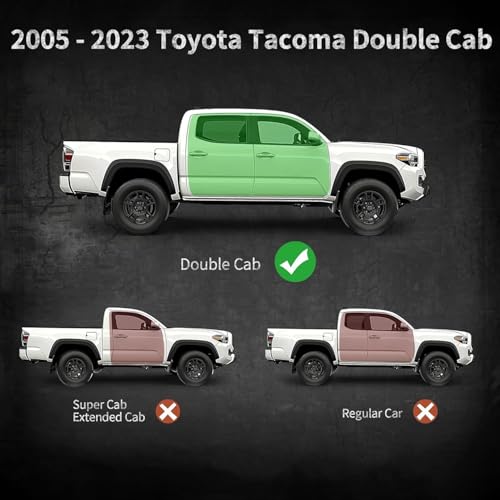 Estribos para Toyota Tacoma 2005-2023, diseño dos peldaños miniatura 2