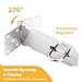 2 Pcs Door Locks Hasp Latch, 4 Inch Stainless Steel Safety Packlock Clasp, Extra Thick Hinge Lock with Screws, Brushed Finish, for Gate, Cabinet, Closet, Shed (4 INCH)