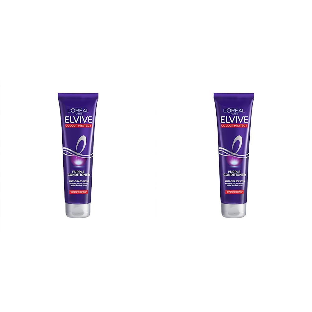 L'Oreal Elvive Colour Protect Purple Conditioner, 150 ml (Pack of 2)