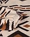 SELINK Womens Fleece Jacket Western Aztec Print Long Sleeve Snap Button Down Shacket Jackets with Pockets Deep Khaki-S