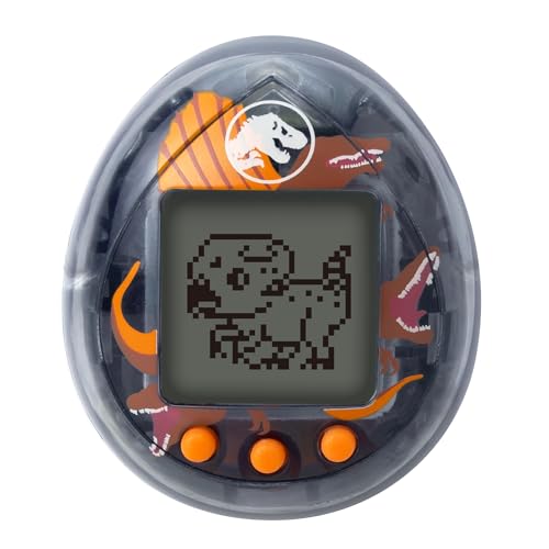 Bandai NT90997 - Tamagotchi Nano Jurassic Brown - Versión marrón Dino Spinosaurus - Tamagotchi Animal Interactivo - Pequeño Formato Nano - Dinosaurio Animal Virtual para criar - Juguete Infantil de 8