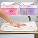 JCYIF Personalized Baby Toy Basket Custom Toy Box with Name Storage Organizer Collapsible Laundry Basket Cute Basket with Handles for Girl Boy