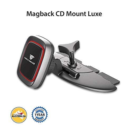 (Australia) Magback CD Mount Luxe -Magnetic Car Mobile Phone Holder, one Touch 360° Rotating. Upgraded 2018 Model for All Smartphones …
