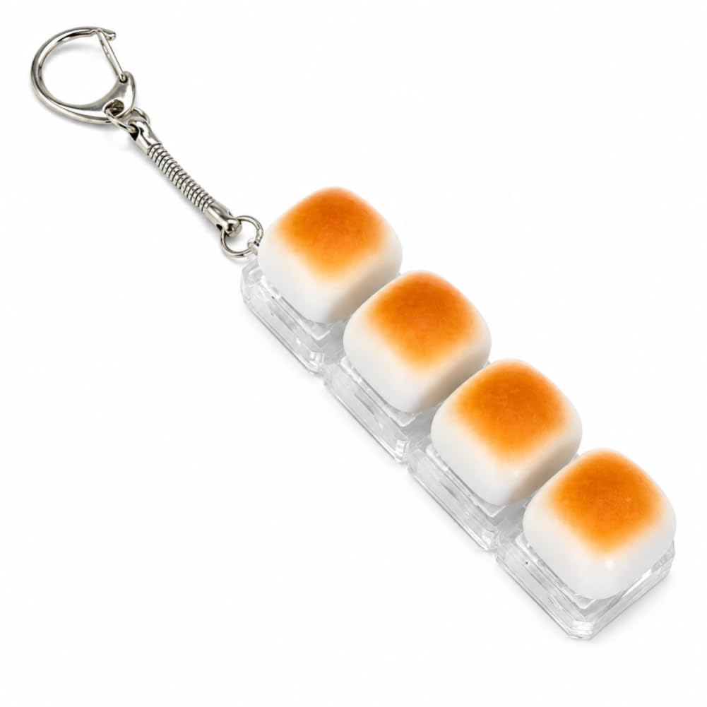 Cute Keyboard Fidget Toy Decompress Fingertip Keyring Fingertip Keyboard Keychain for Student Office Adult Accessory
