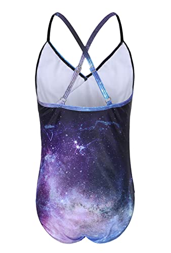Image of Moon Tree Girls One Piece Swimsuits Ruffle Swimwear Beach Bathing Suit 2-14 Years