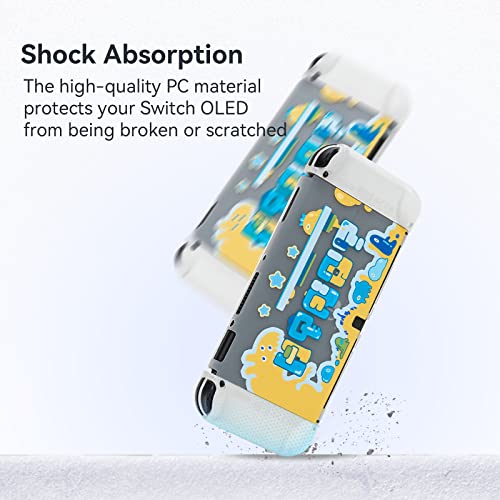 Geekshare Capa Protetora Capa Fina Compatível Com Nintendo Switch Oled E Joy Con - Absorção De Choqu