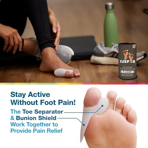 Image of Toe Separator for Feet Toe Spacers Correct Toes Yoga Silicone Hammer Toe Corrector for Women & Men Correct Toe Straighteners for Overlapping Toes (Toe separator)