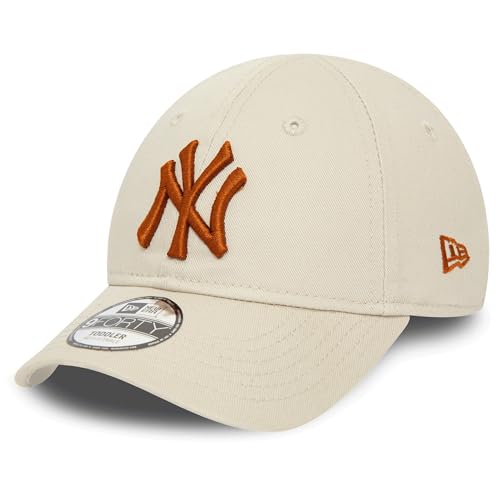 New Era MLB Casquette pour Les Fans pour Les Tout-Petits Logo de l'équipe Enfant Casquette Chapeau réglable 9Forty Logo NY Beige