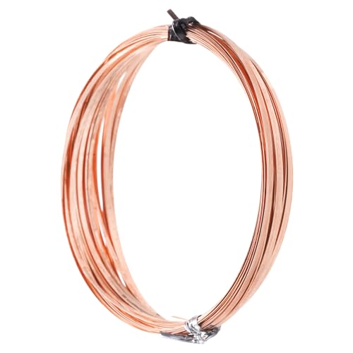 Fil de cuivre plat 1mm PATIKIL de 32 gauge pour création et enfilage de perles