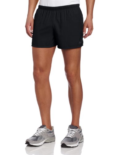 Mizuno Running Men's DryLite Mustang Shorts, Black/Grey, XX-Large