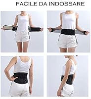 V&AMYA Rugalmas Derékrögzítő Lumbális Támogatás Ischias Fájdalomra S-XL 3