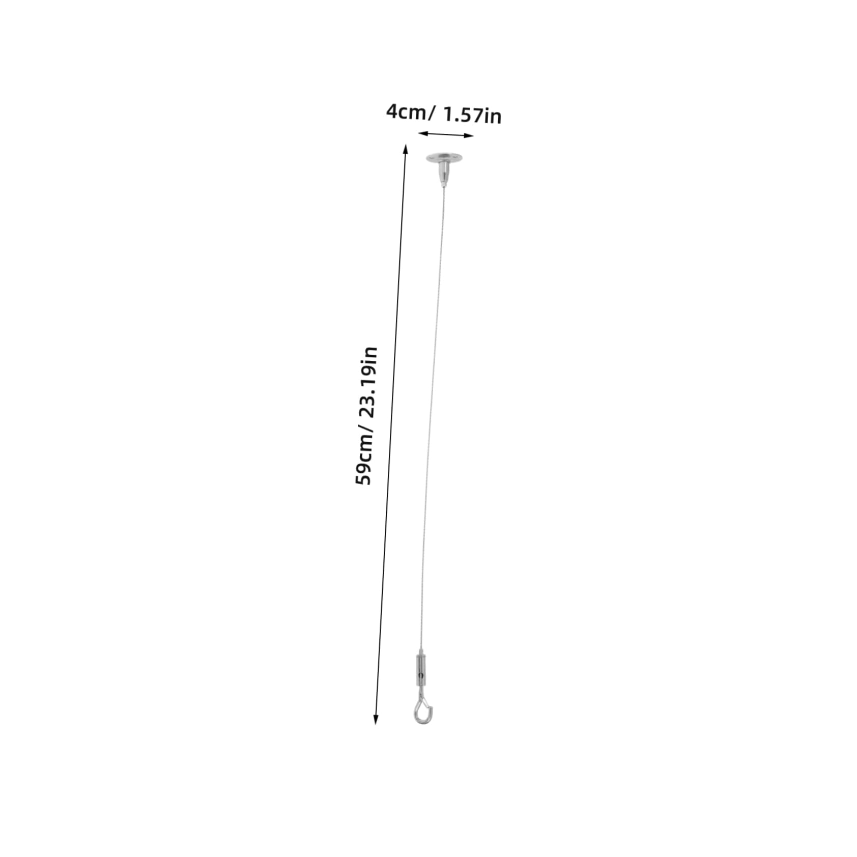 STOBOK Stainless Steel Adjustable Hanging Cable for Lighting Fixtures and Artwork Ceiling Suspension Wire with Hook for Elegant Display and Secure Installation