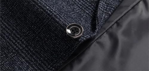 Men's Solid Retro Style Single Breasted Plaid Business Suit Coat2